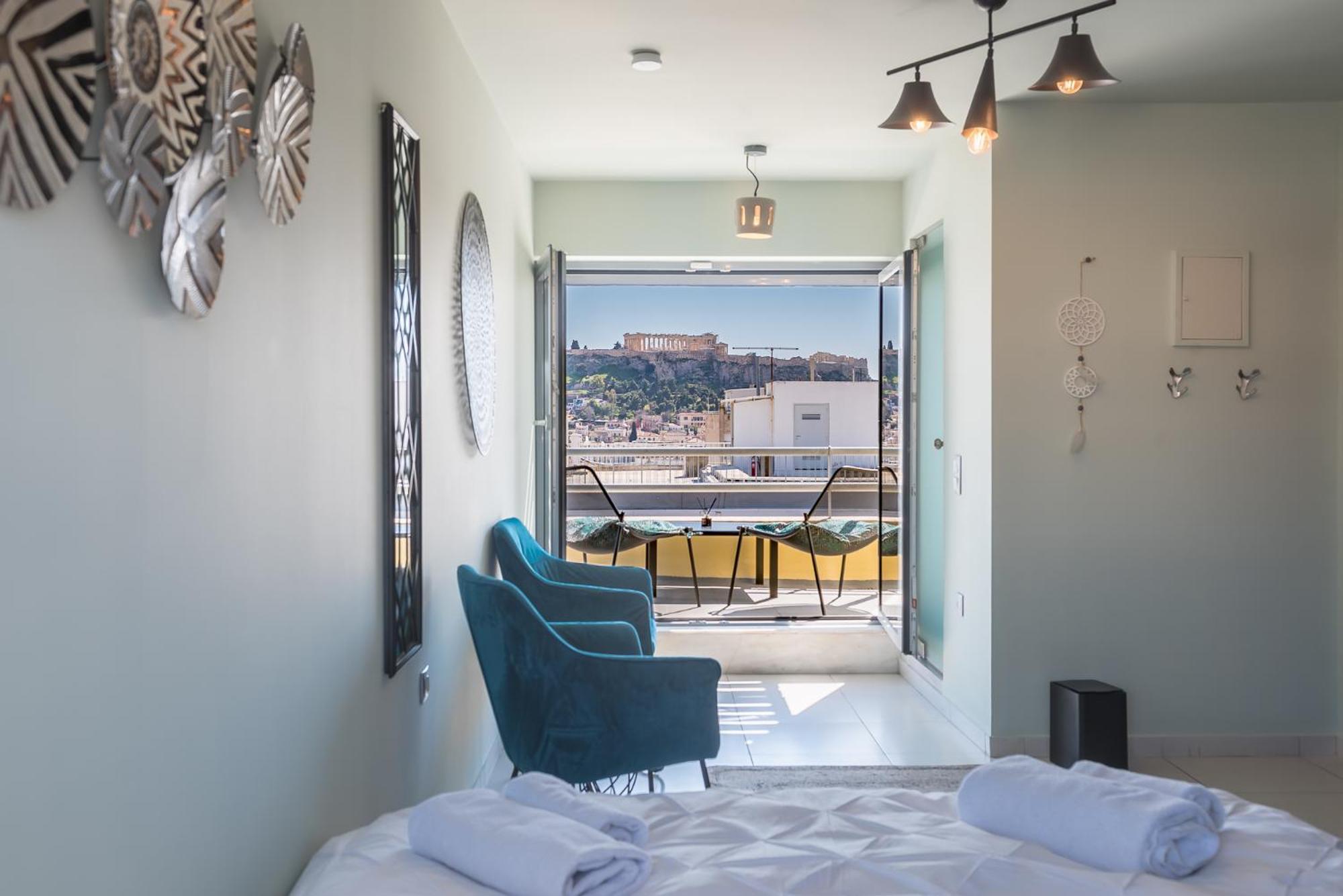 Acropolis View Mini Sky Suite & Hot Tub Atene Esterno foto